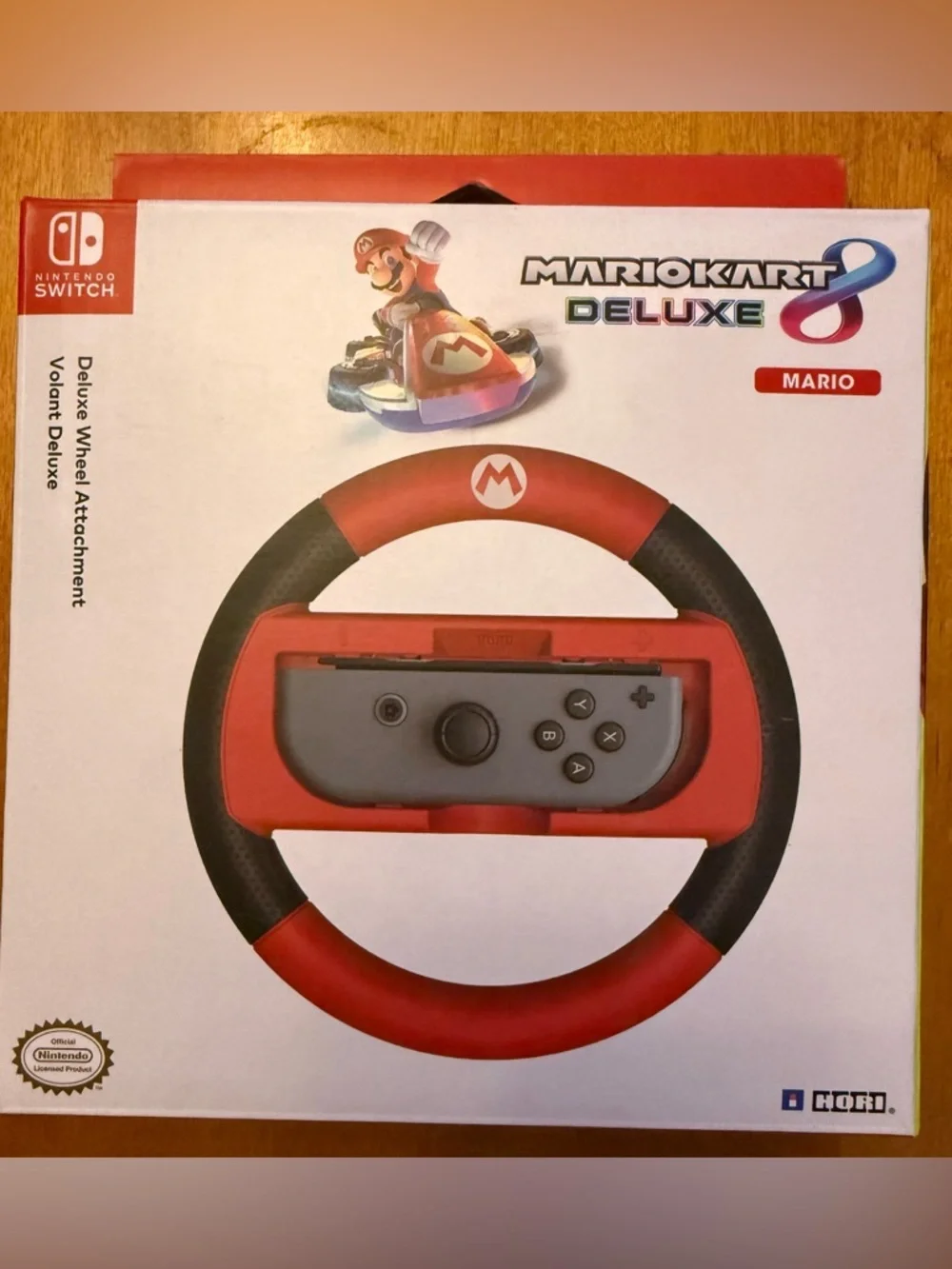 Nintendo Mario Kart Deluxe Joy-Con Steering Wheel Pair - Red & Green